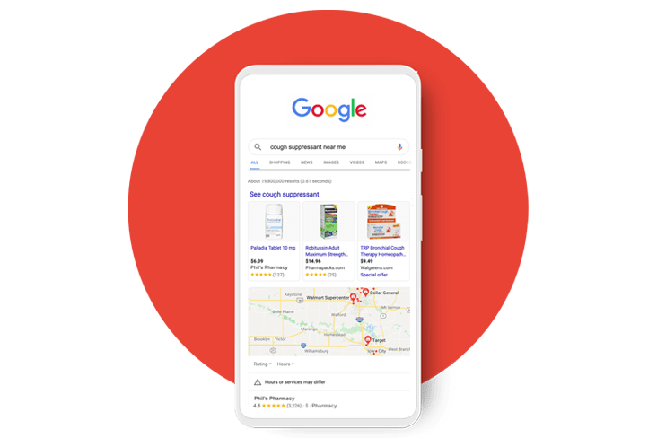 google phone mockup